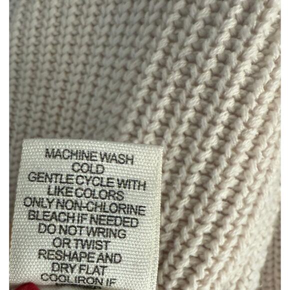 Jessica Simpson cropped distressed Beige XS sweater - Picture 6 of 6